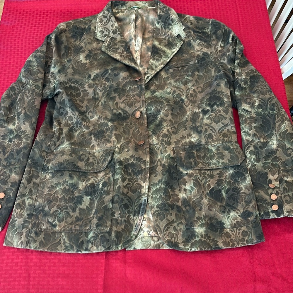 Triko women’s floral tapestry blazer XXL